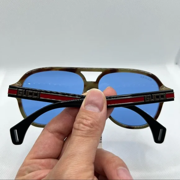 Gucci Sunglasses NEW Authentic Men’s Aviator Logo